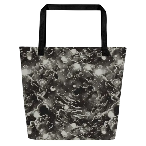 Obsidian Mist on a Large Tote Bag W/ Pocket