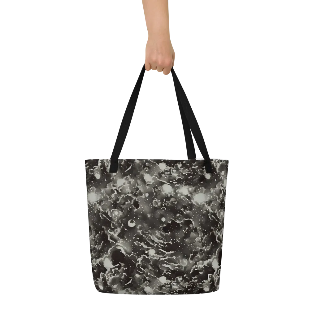 Obsidian Mist on Large Tote Bag W/ Pocket — Front