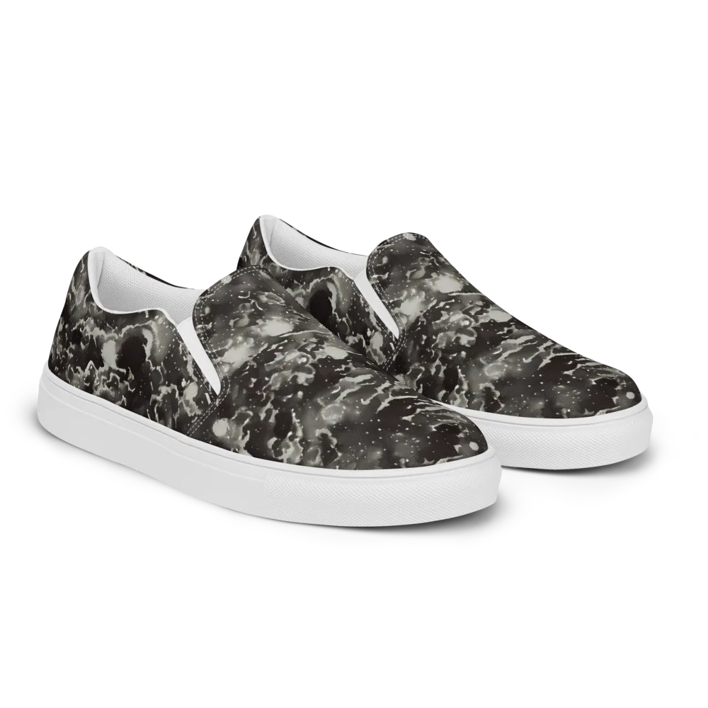 Obsidian Mist on Women's Slip-On Canvas Shoes — Right Front
