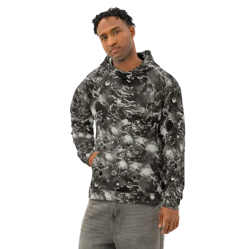 Obsidian Mist on a Cotton Hoodie