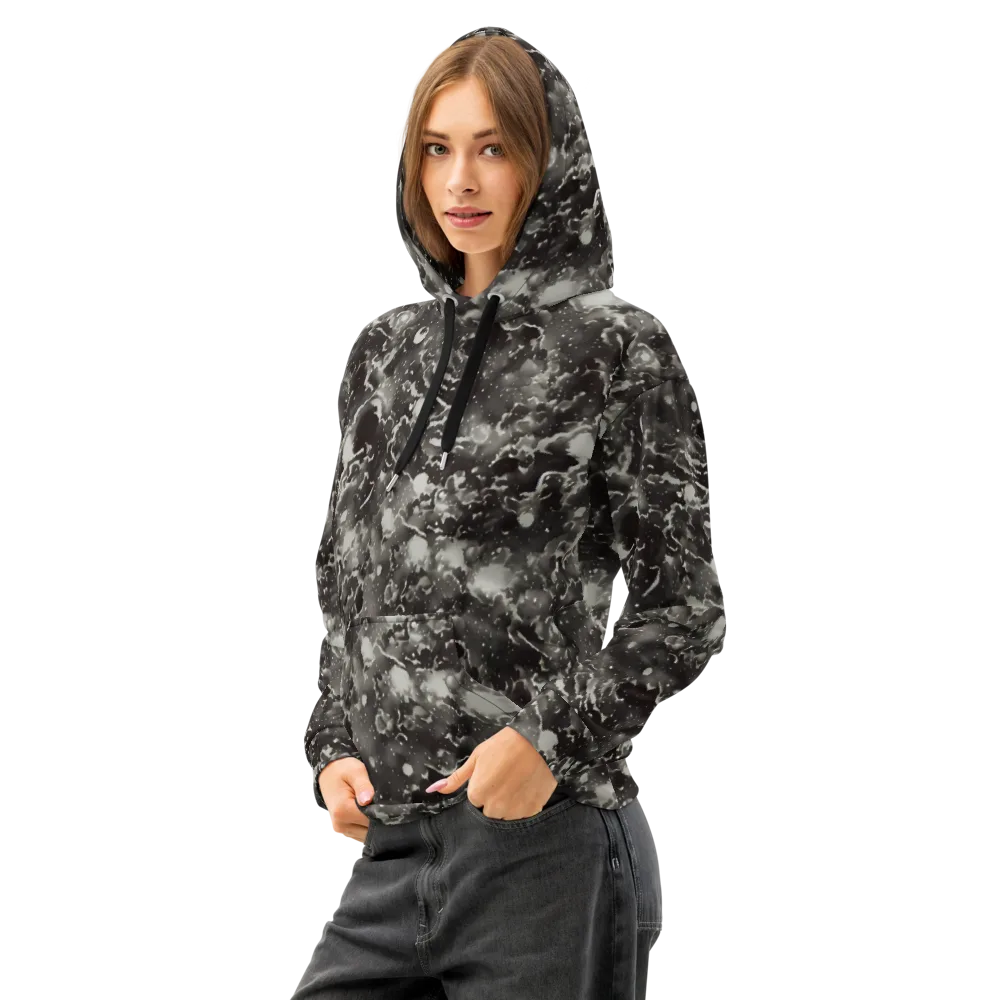 Obsidian Mist on Cotton Hoodie — Left Front