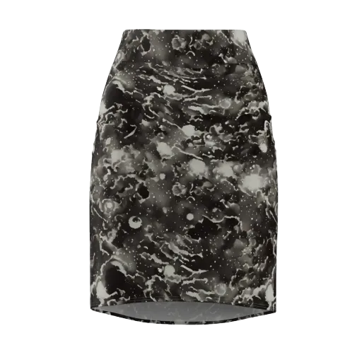 Obsidian Mist on a Pencil Skirt