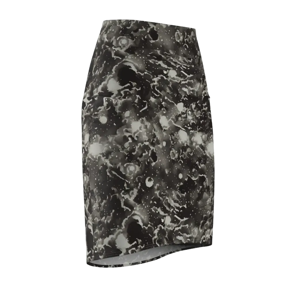 Obsidian Mist on Pencil Skirt — Front Side