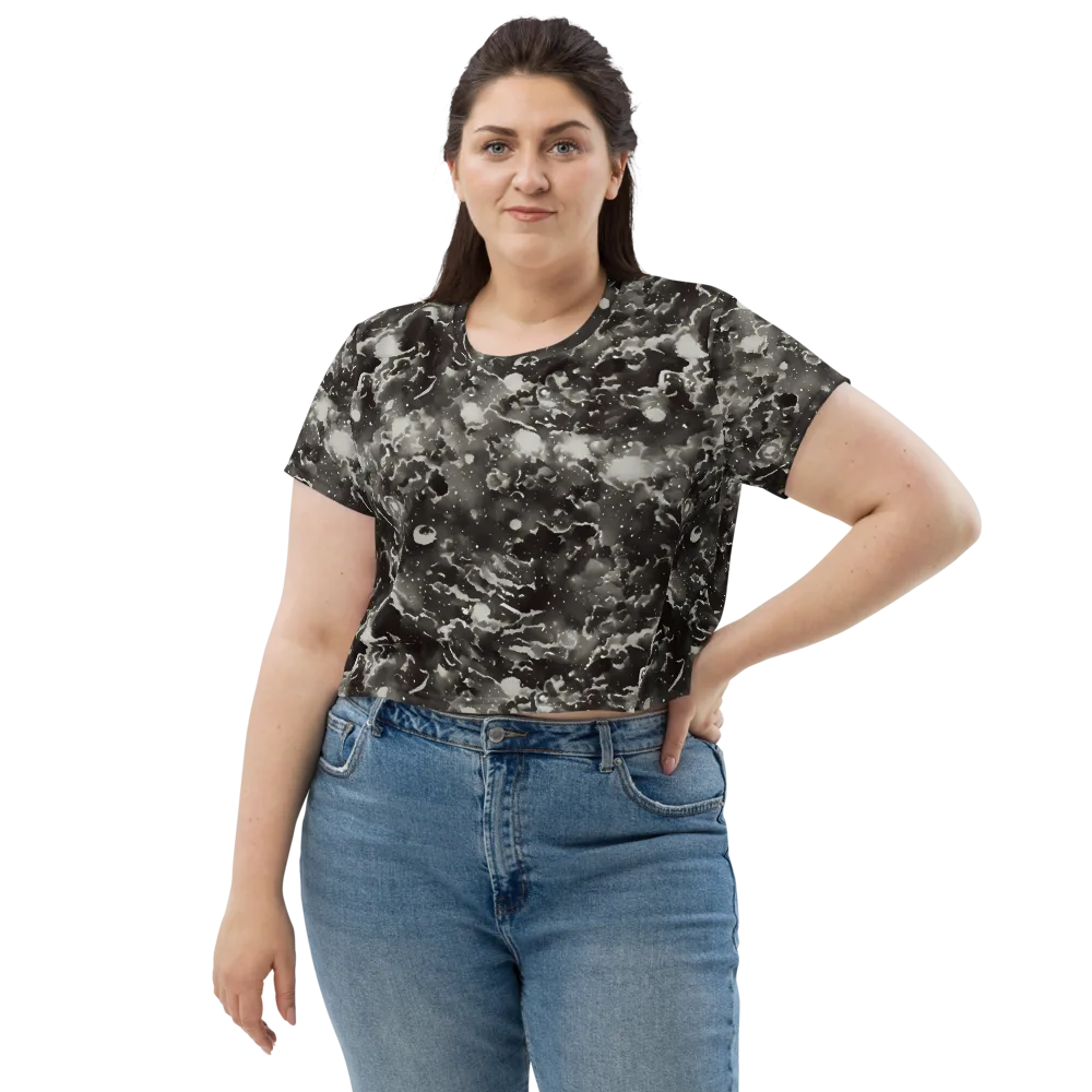 Obsidian Mist on Crop Tee — Front