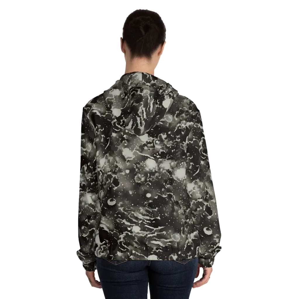 Obsidian Mist on Women's Full-Zip Hoodie — Back On Person