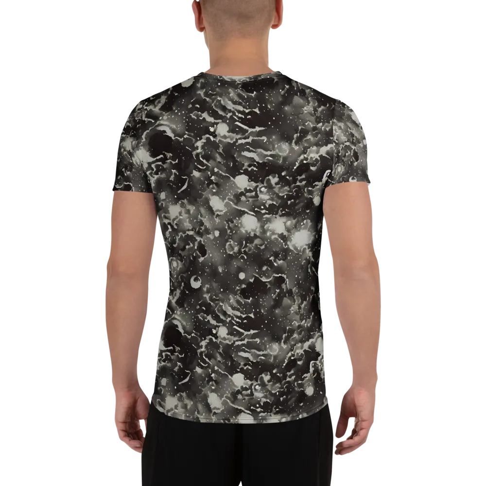 Obsidian Mist on Men's Athletic T-Shirt — Back