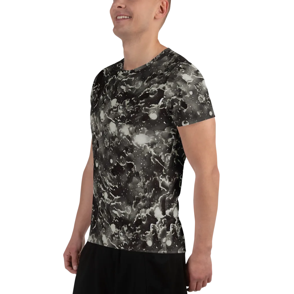 Obsidian Mist on Men's Athletic T-Shirt — Left
