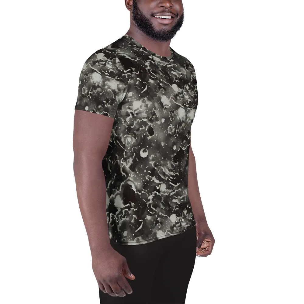 Obsidian Mist on Men's Athletic T-Shirt — Right