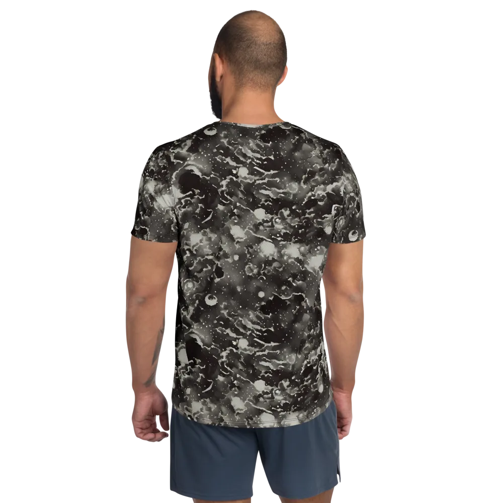 Obsidian Mist on Men's Athletic T-Shirt — Back
