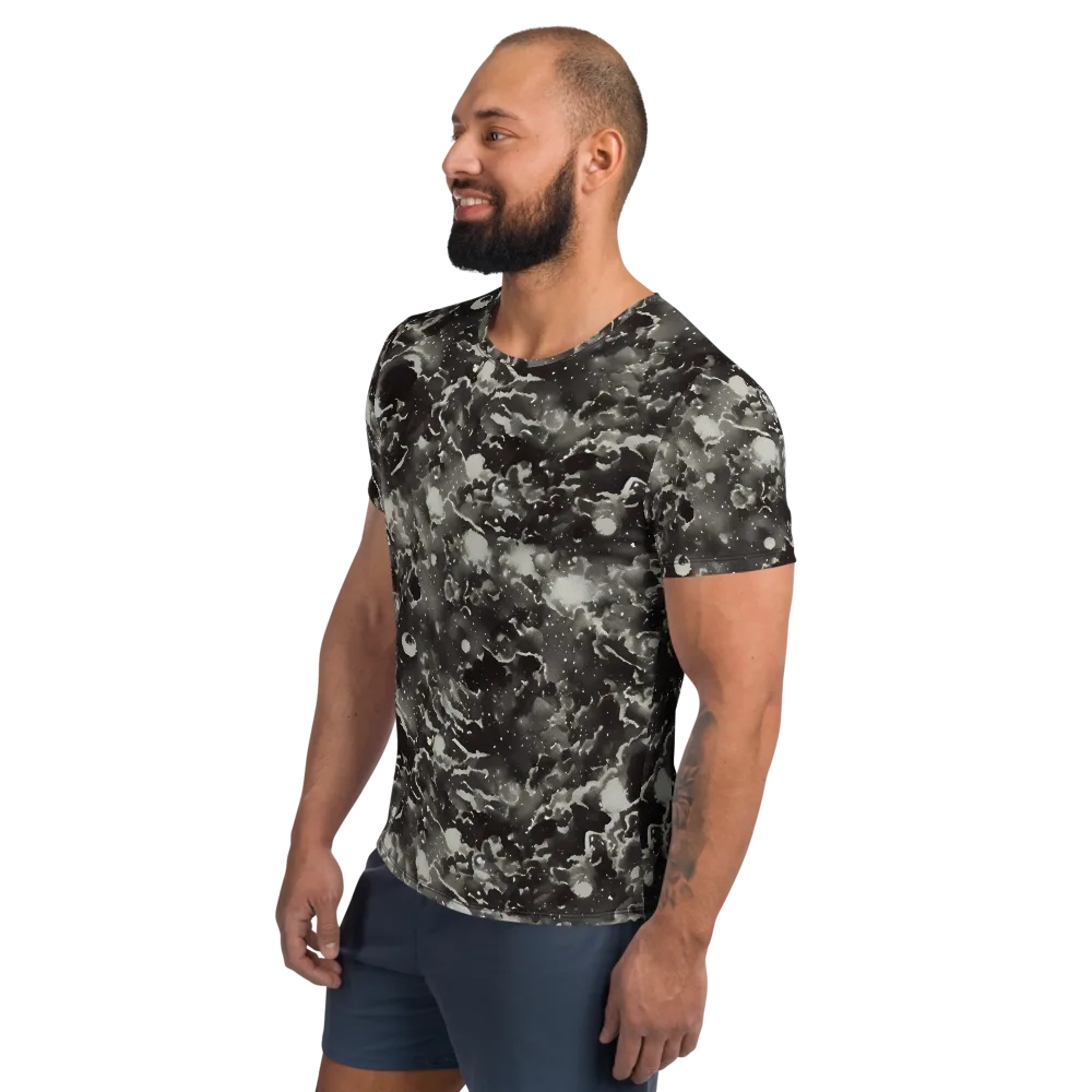 Obsidian Mist on Men's Athletic T-Shirt — Left