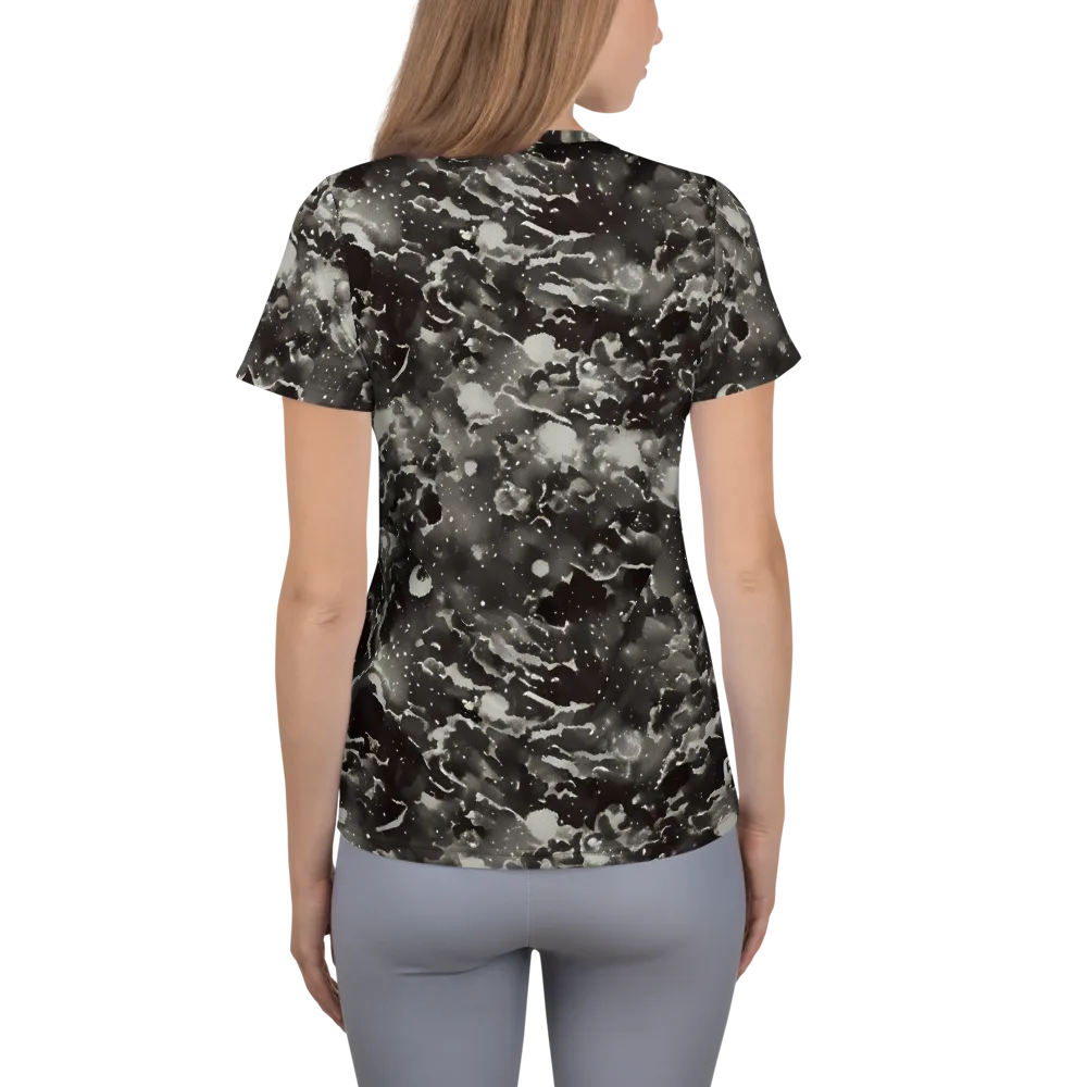 Obsidian Mist on Women's Athletic T-Shirt — Back