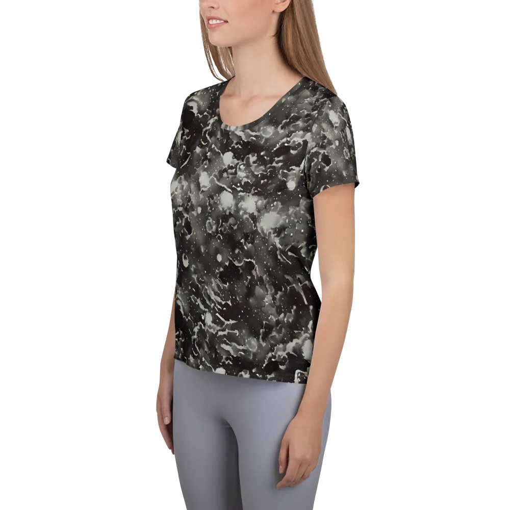 Obsidian Mist on Women's Athletic T-Shirt — Left