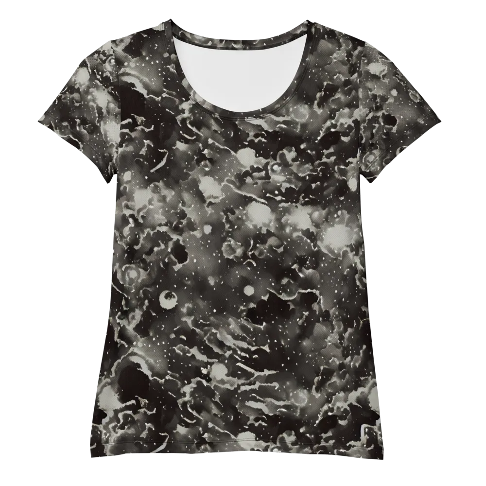 Obsidian Mist on Women's Athletic T-Shirt — Front