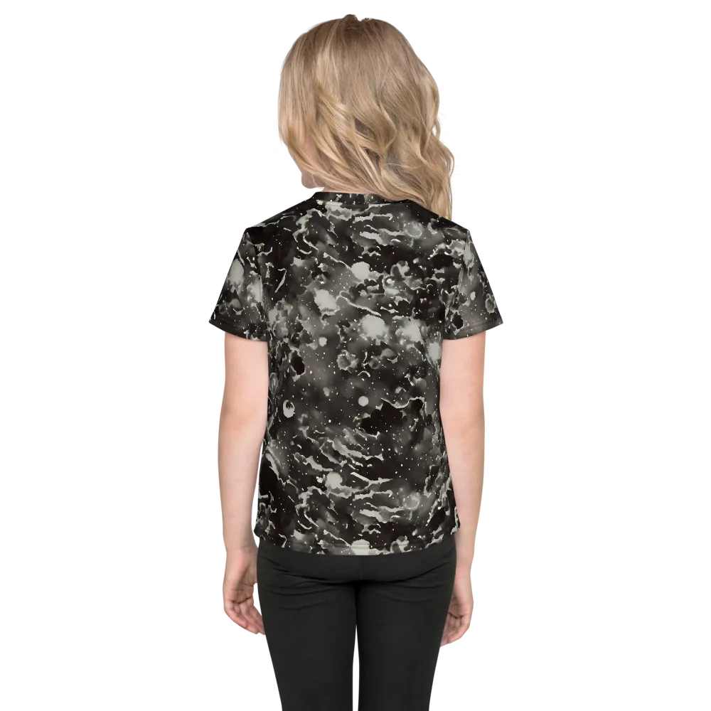 Obsidian Mist on Kids Crew Neck T-Shirt — Back