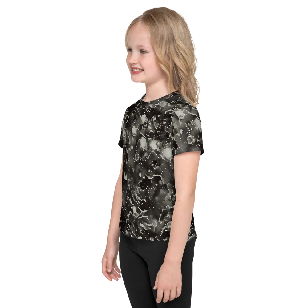 Obsidian Mist on Kids Crew Neck T-Shirt — Left