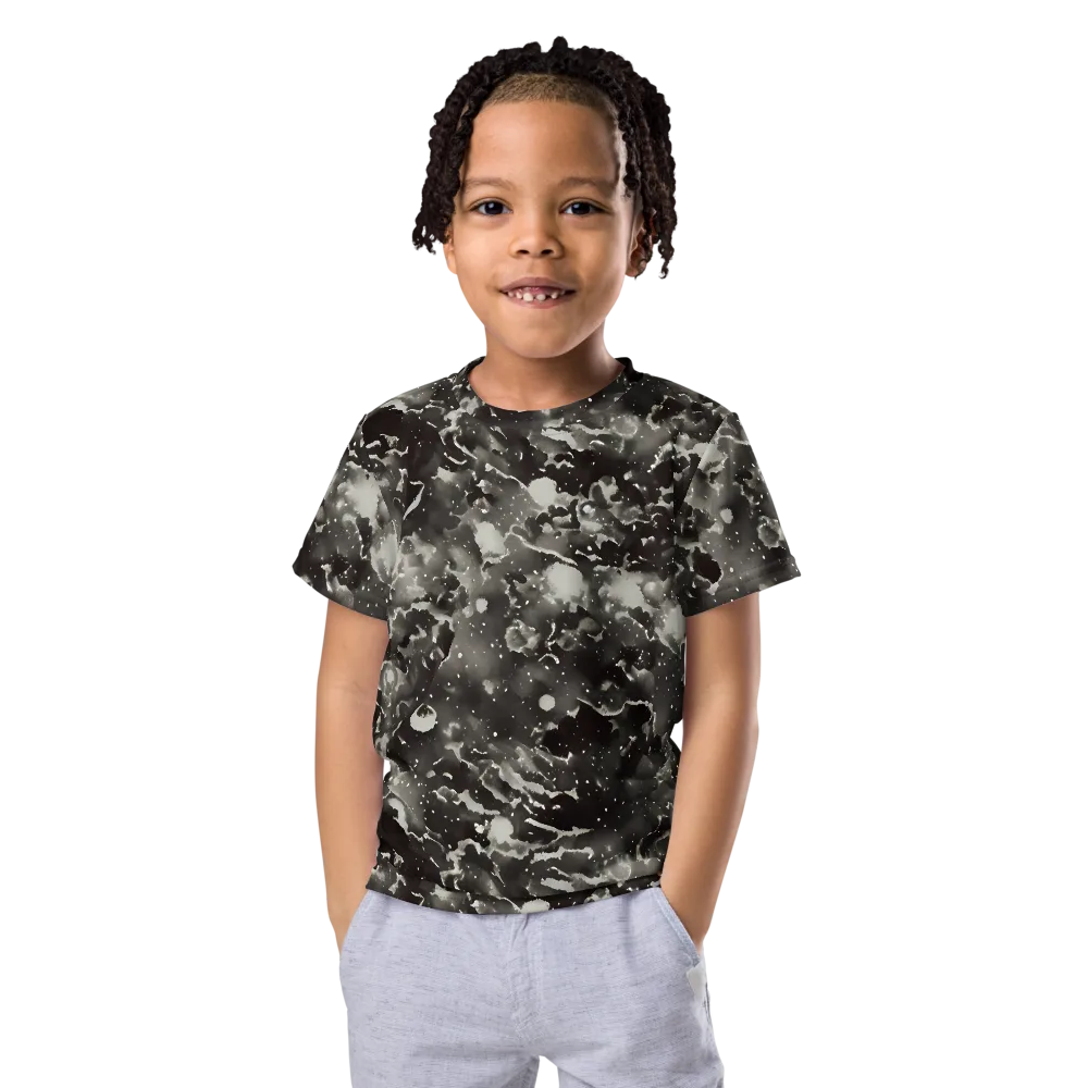 Obsidian Mist on Kids Crew Neck T-Shirt — Front