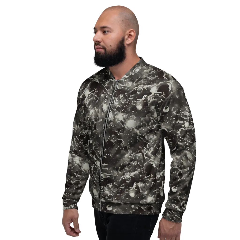 Obsidian Mist on Bomber Jacket — Left