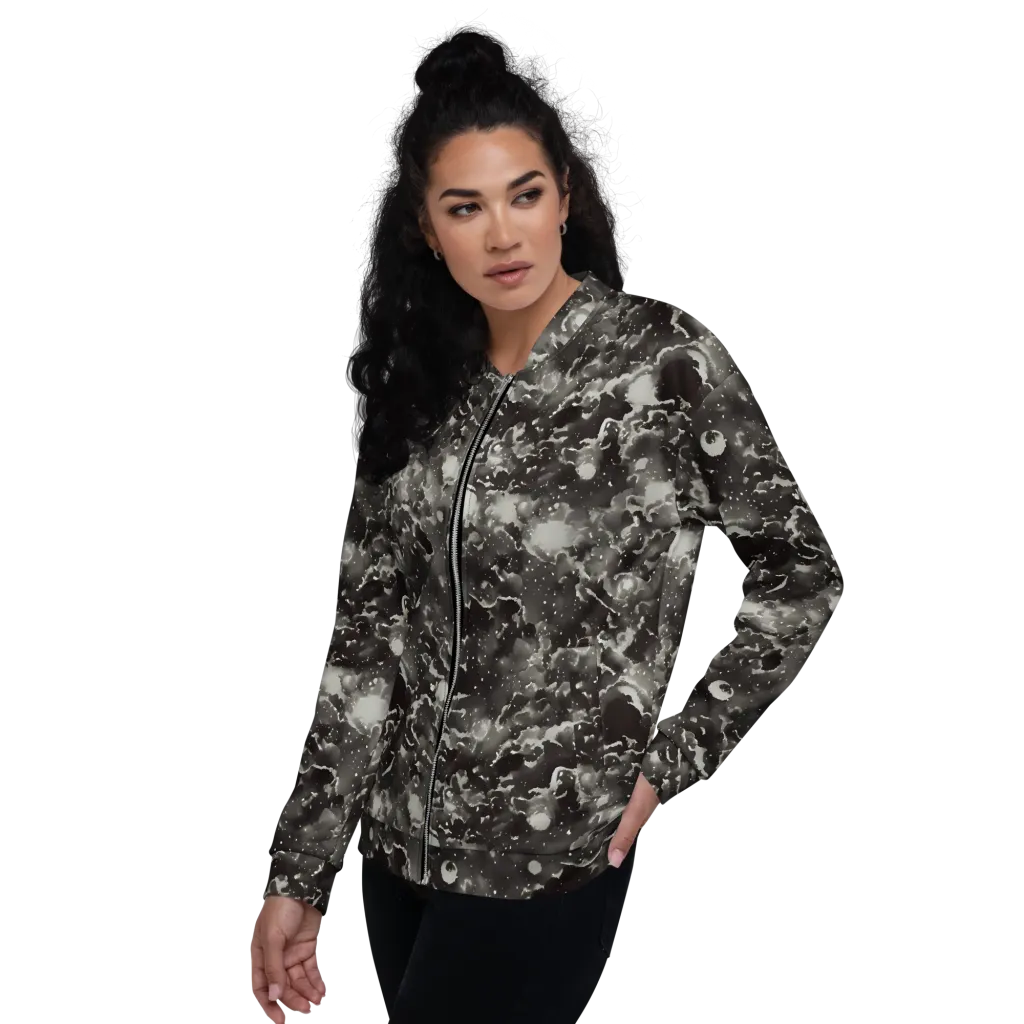 Obsidian Mist on Bomber Jacket — Left