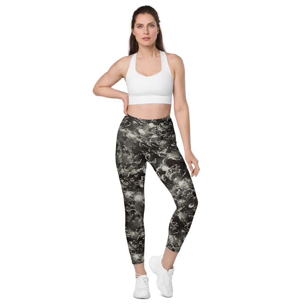 Obsidian Mist on Leggings with Pockets — Front