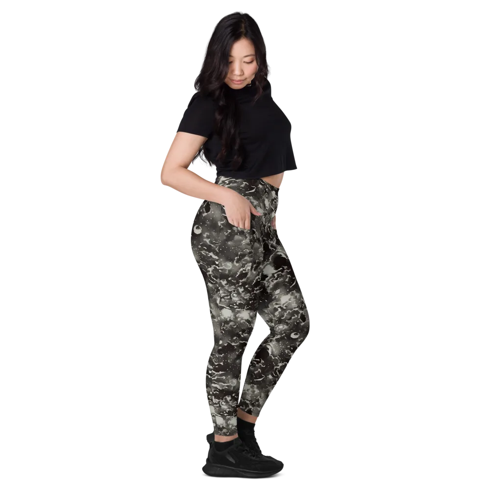 Obsidian Mist on Leggings with Pockets — Right