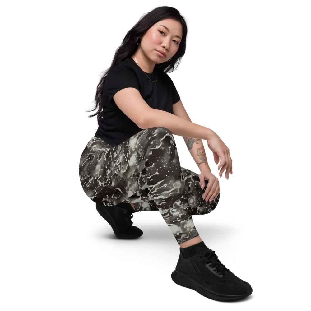 Obsidian Mist on Leggings with Pockets — Right Front