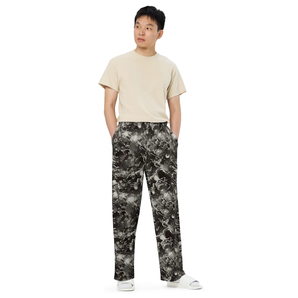 Obsidian Mist on Wide-Leg Pants — Front