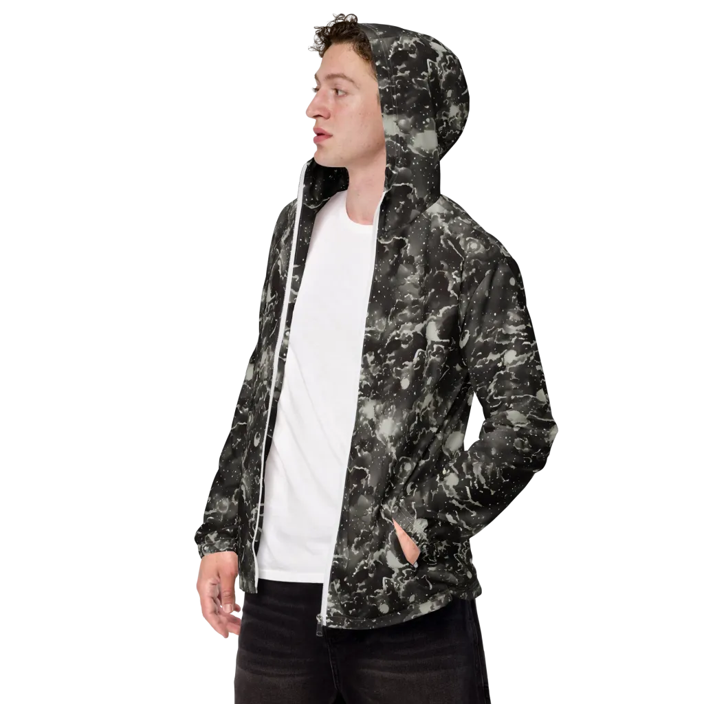 Obsidian Mist on Men's Windbreaker — Left Front