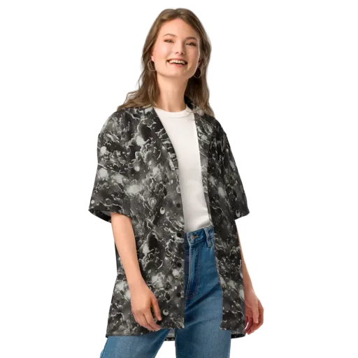 Obsidian Mist on a Button Shirt