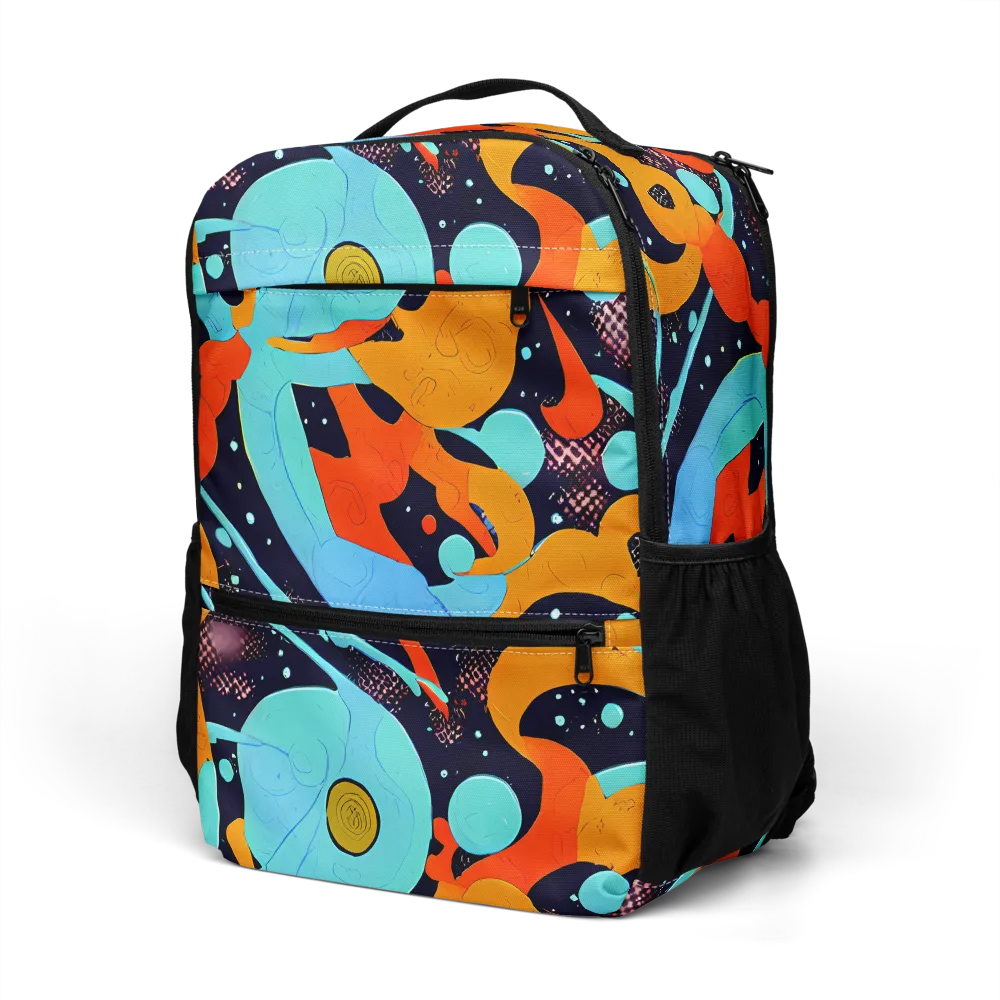 Deep Space Drip on Utility Backpack — Left Front