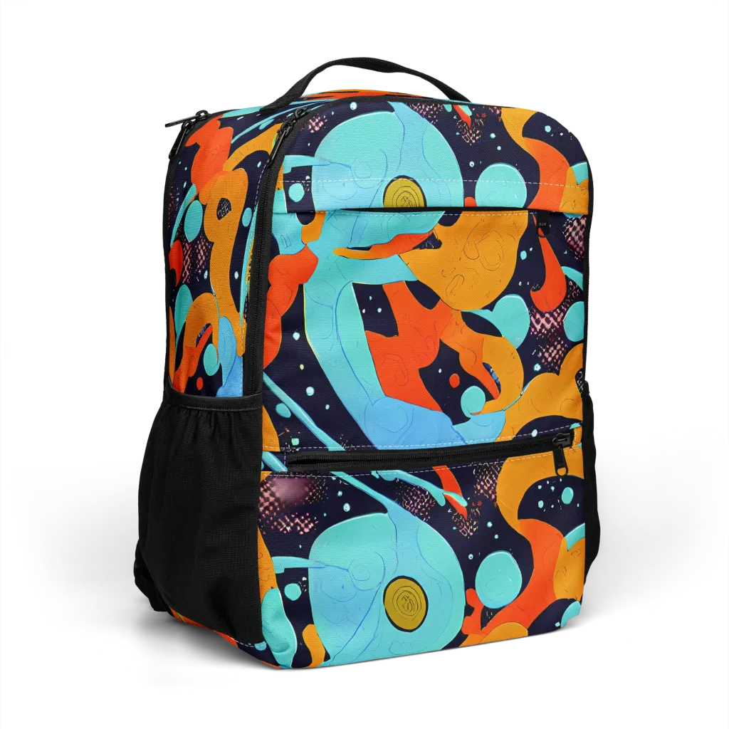 Deep Space Drip on Utility Backpack — Right Front
