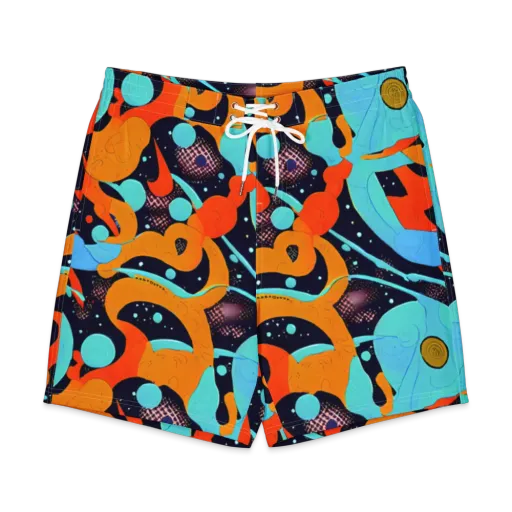Deep Space Drip on a Men's Board Shorts