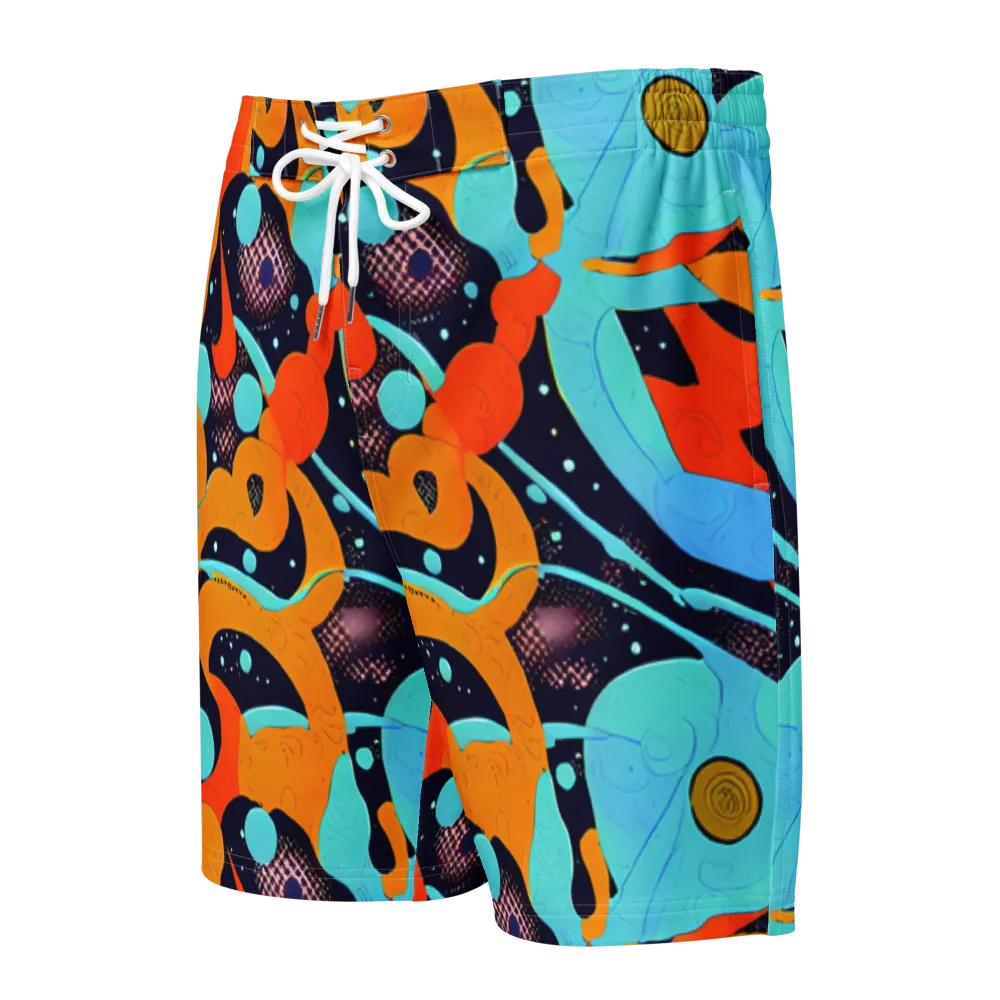 Deep Space Drip on Men's Board Shorts — Front