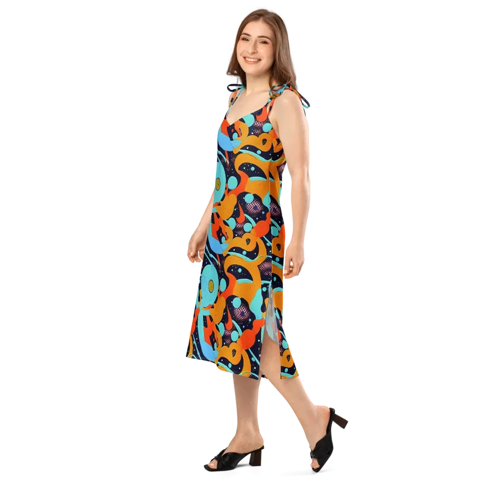 Deep Space Drip on Slip Dress — Left Front