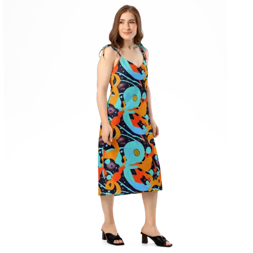 Deep Space Drip on a Slip Dress
