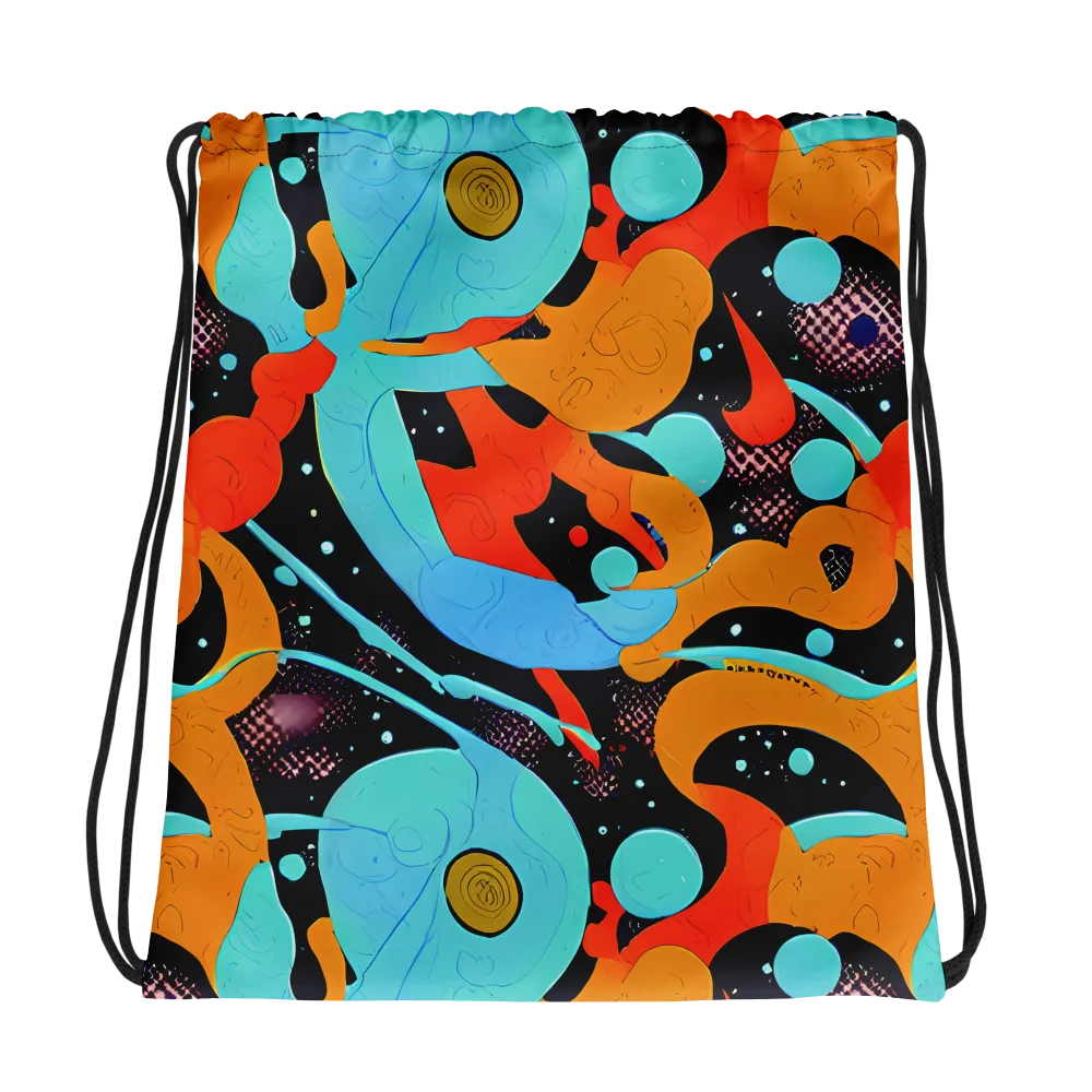 Deep Space Drip on Drawstring Bag — Photo