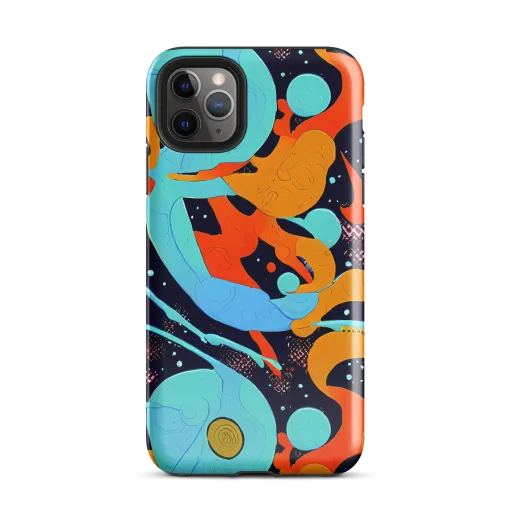 Deep Space Drip on a Tough Case for iPhone®