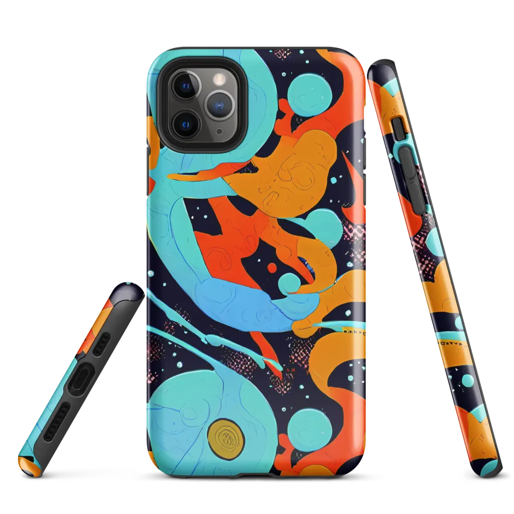 Deep Space Drip on Tough Case for iPhone® — Front