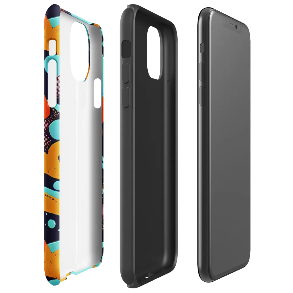 Deep Space Drip on Tough Case for iPhone® — Right