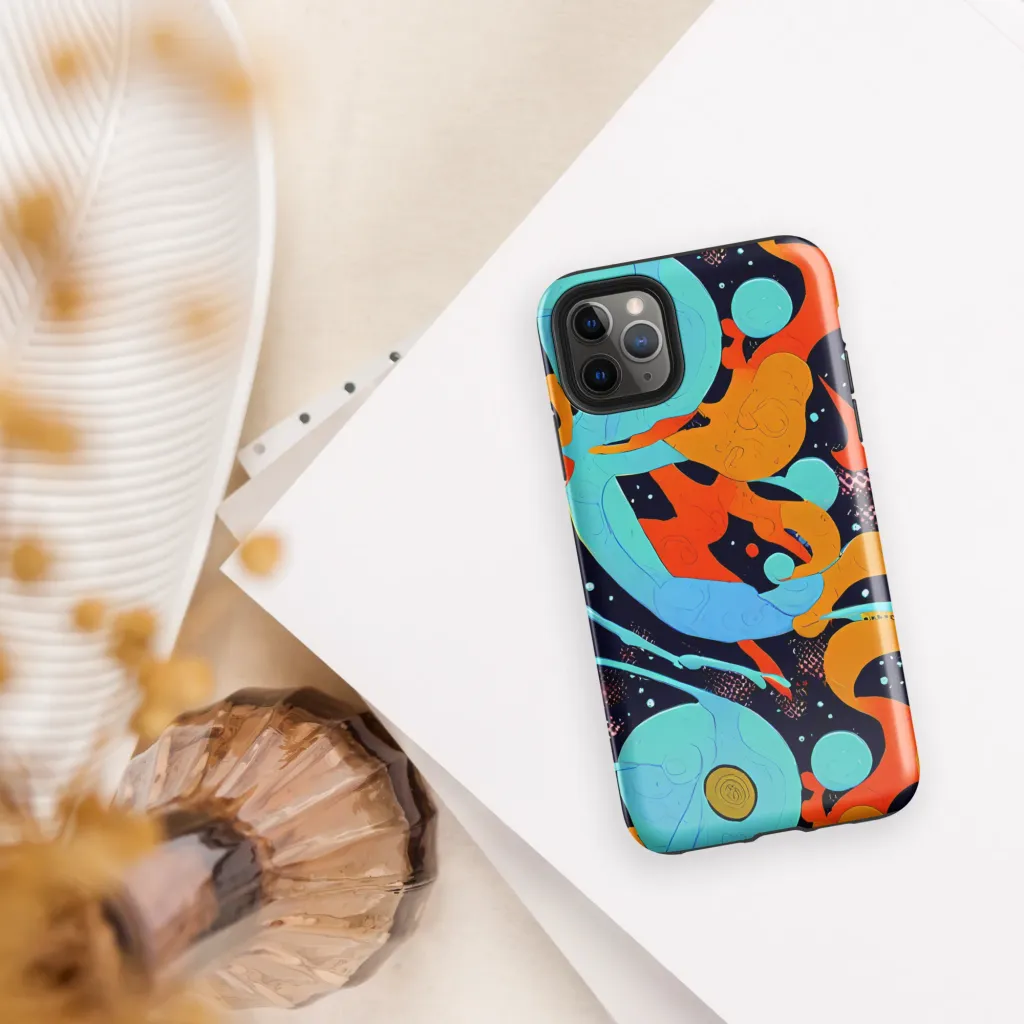 Deep Space Drip on Tough Case for iPhone® — Front