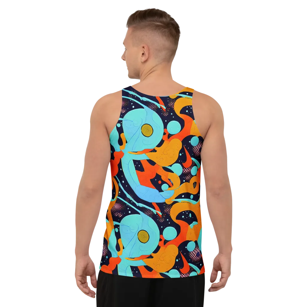 Deep Space Drip on Men's Tank Top — Back