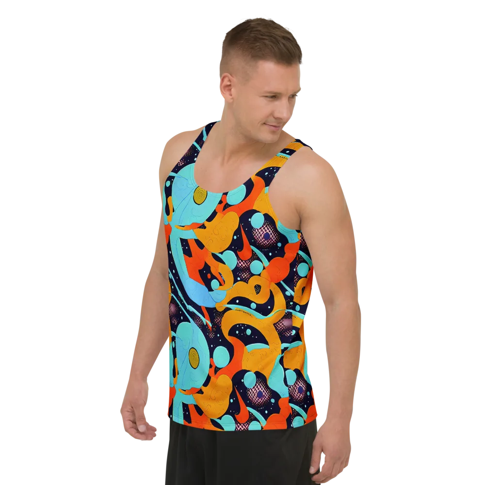 Deep Space Drip on Men's Tank Top — Left Front