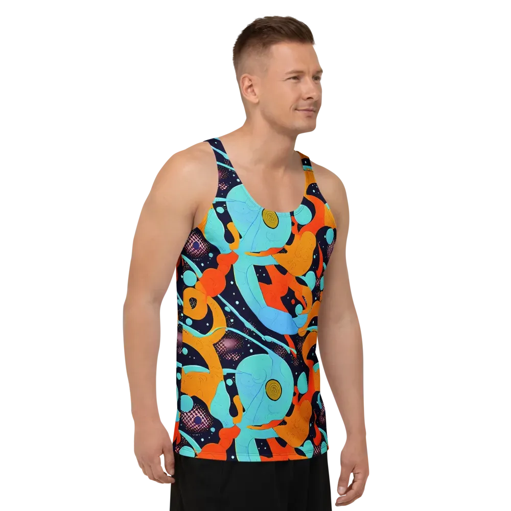 Deep Space Drip on Men's Tank Top — Right Front