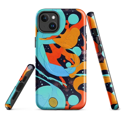 Deep Space Drip on a MagSafe Tough Case for iPhone®