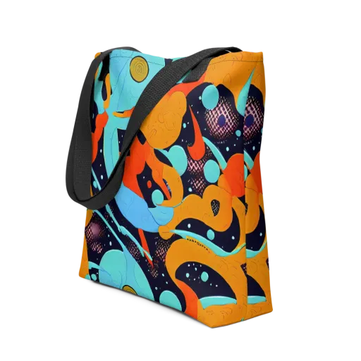 Deep Space Drip on a Tote Bag