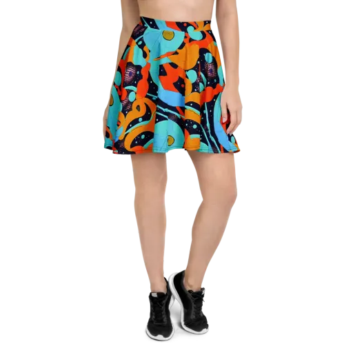 Deep Space Drip on a Skater Skirt