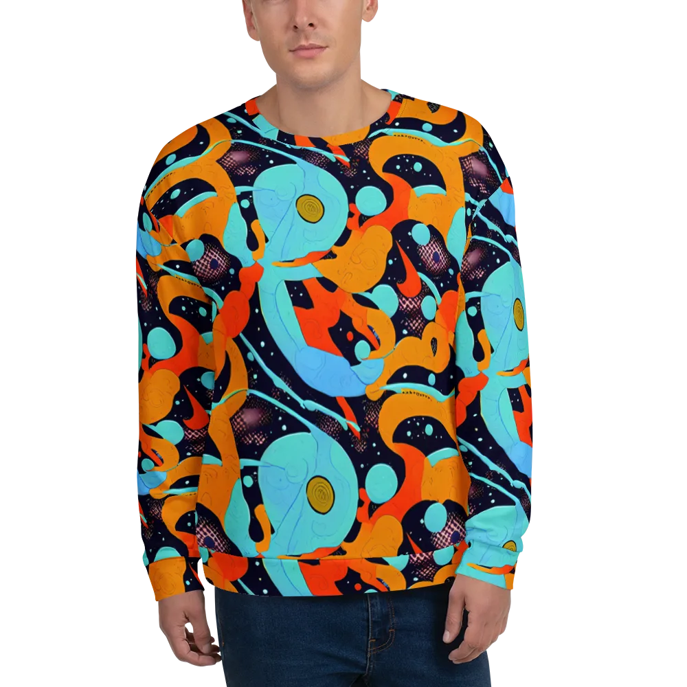 Deep Space Drip on Sweatshirt — Front