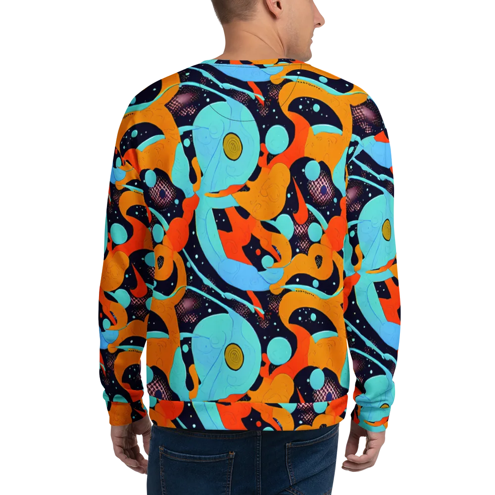 Deep Space Drip on Sweatshirt — Back