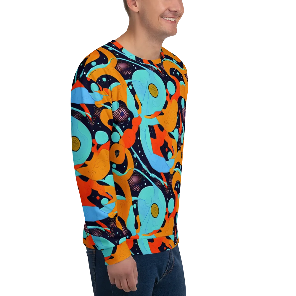 Deep Space Drip on Sweatshirt — Right Front