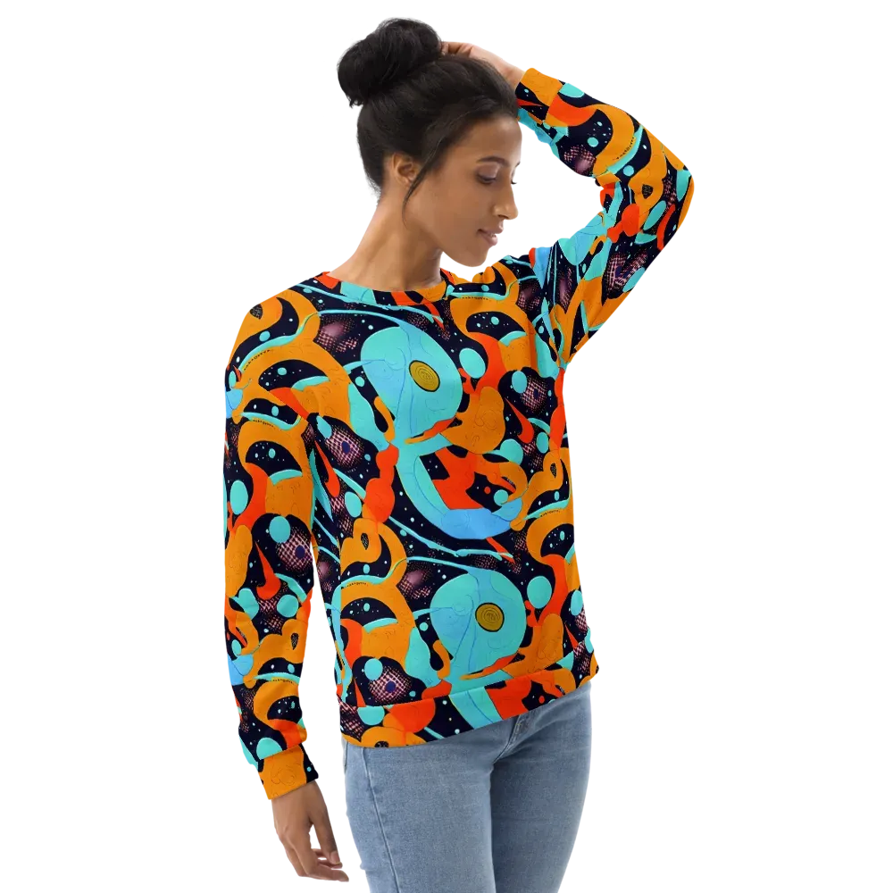 Deep Space Drip on Sweatshirt — Right Front