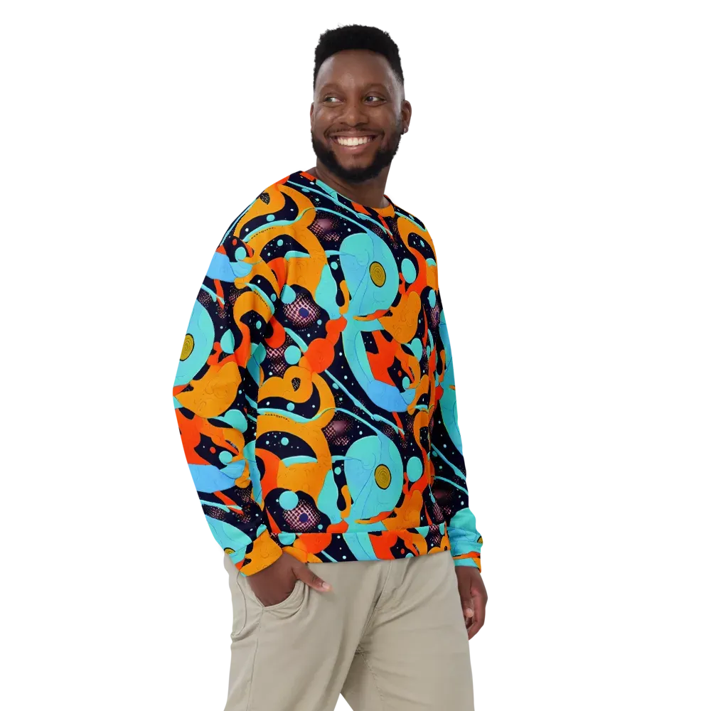 Deep Space Drip on Sweatshirt — Front
